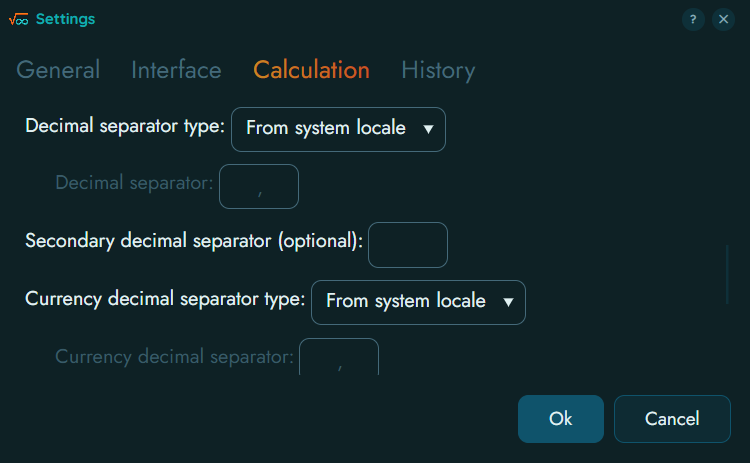 Calculation Settings 3