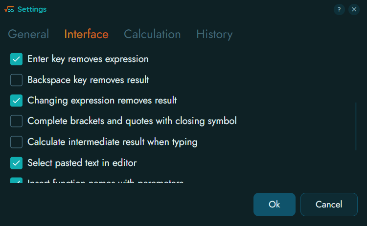 Interface Settings 2