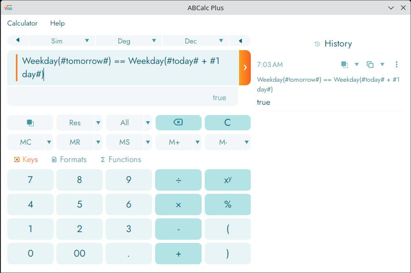 Main screen in Linux